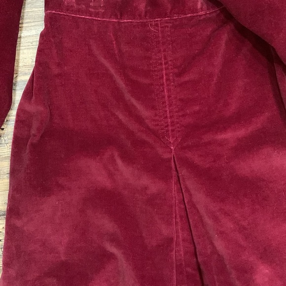 Burgundy velvet suit set - Picture 6 of 6